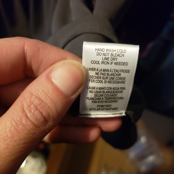 Bobeau xl charcoal grey peplum blouse - Picture 11 of 12